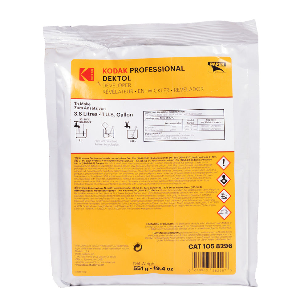 KODAK PROFESSIONAL PAPER DEVELOPER 1GL, Powder Concentrate to make 1 ...