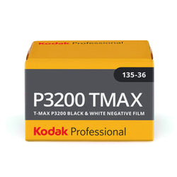 TMax P3200 Black and White Negative Film, 35mm 36 exp.