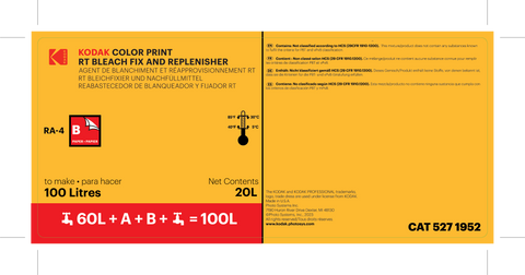 Color Print RT Bleach Fix Kit To Make 100 Liters